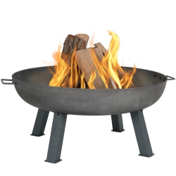 SUNNYDAZE DECOR Sunnydaze 34 In Rustic Cast Iron Fire Pit Bowl With Stand - Steel