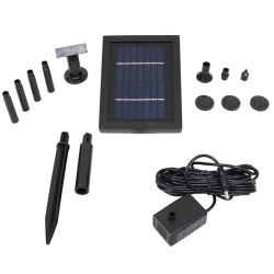 SUNNYDAZE DECOR Sunnydaze 40 Gph Solar Pump And Panel Kit With 5 Spray Heads - 24 In Lift