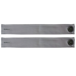 SUNNYDAZE DECOR Sunnydaze Indoor/outdoor Polyester Curtain Tiebacks - - Set Of 2 In Gray