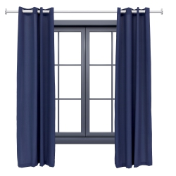 Sunnydaze Modern Outdoor Curtain Panel - Blue - 52 in x 96 in 