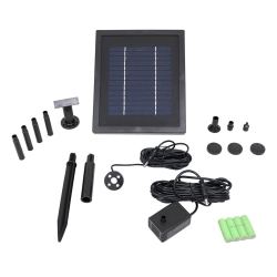 SUNNYDAZE DECOR Sunnydaze 65 Gph Solar Pump And Panel Kit With Battery Pack - 47 In Lift