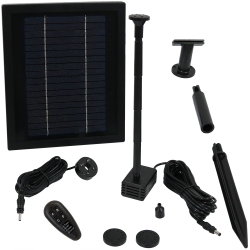 SUNNYDAZE DECOR Sunnydaze 65 Gph Solar Pump And Panel Kit With Battery Pack - 47 In Lift
