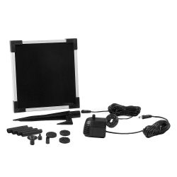 SUNNYDAZE DECOR Sunnydaze 65 Gph Solar Pump And Panel Kit With Battery And Light