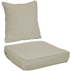 SUNNYDAZE DECOR Sunnydaze Indoor/outdoor Polyester Back And Seat Cushions - In Beige