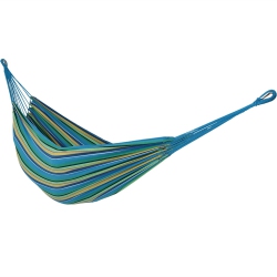 SUNNYDAZE DECOR Sunnydaze 2-Person Woven Cotton Brazilian Hammock - Sea Grass