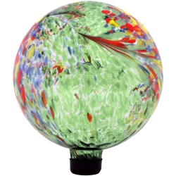 SUNNYDAZE DECOR Sunnydaze Artistic Glass Gazing Globe - 10 In Green