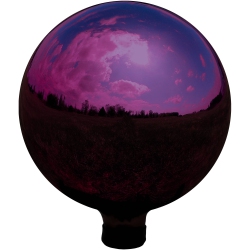 SUNNYDAZE DECOR Sunnydaze Merlot Mirrored Surface Gazing Ball Globe - 10 In