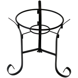 SUNNYDAZE DECOR Sunnydaze Traditional Style Steel Outdoor Gazing Globe Stand - In Black