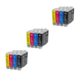 AXGEAR Brother Lc51 Compatible Ink Cartridge 3 Combo for Dcp-130C Intellifax-1360 Mfc-230C