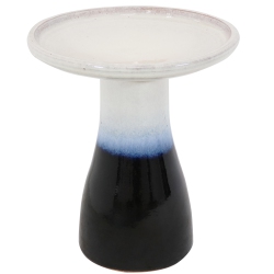 SUNNYDAZE DECOR Sunnydaze Subtle Transitions Ceramic Bird Bath - 18.5 In - Twilight