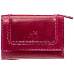 Mancini South Beach RFID Genuine Leather Tri-fold Medium Wallet - Blue