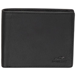 Mancini Buffalo RFID Genuine Leather Wallet with Coin Purse - Brown