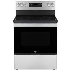 GE 30" 5.0 Cu. Ft. Freestanding Electric Range (JCBS630SVSS) - Stainless Steel