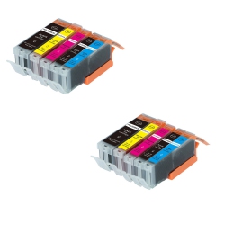 AXGEAR Canon Pgi-250Xl Cli-251Xl Compatible Ink Cartridge High Yield 2 Combo Pgbk/bk/c/m/y
