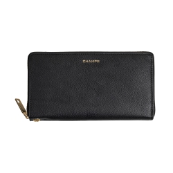 CHAMPS Gala Collection Leather Zip-Clutch Rfid Wallet In Multicolor