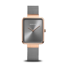 BERING Ladies Classic Stainless Steel Watch In Rose Gold/grey In Multicolor