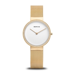 BERING Ladies Classic Stainless Steel Watch In Gold/ Gold In Yellow