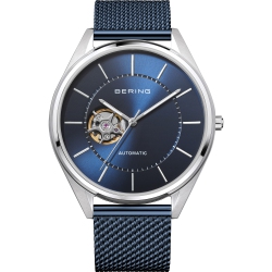 BERING Men's Automatic Stainless Steel Watch In Silver/blue In Multicolor
