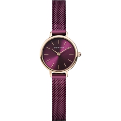 BERING Ladies Classic Stainless Steel Watch In Rose Gold/purple In Multicolor