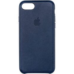 APPLE Original Case I Phone 7 Leather Midnight In Blue