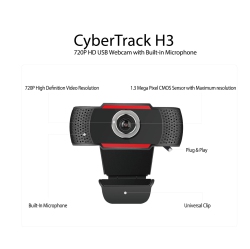 ADESSO Technology 30 Fps Manual Focus HD 720P Webcam With Integrated Microphone (Cybertrack H3)