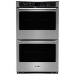 Maytag 30" 10.0 Cu. Ft. Double True Convection Electric Wall Oven (MOED6030LZ) - Stainless Steel