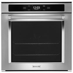 Kitchenaid 23" 2.9 Cu. Ft. True Convection Electric Wall Oven (YKOSC504PPS) - Stainless Steel