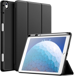 DOLAER J Case for Ipad Air 3 (10.5-Inch 2019, 3Rd Generation) And Ipad Pro 10.5 \w Pencil Holder, Slim Tablet Cover \w Soft Tpu Back, Auto Wake/sleep