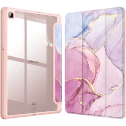 DOLAER F Hybrid Slim Case for Samsung Galaxy Tab S6 Lite 10.4 Inch 2022/2020 Model (Sm-P610/p613/p615/p619) \w S Pen Holder, Shockproof Cover \w