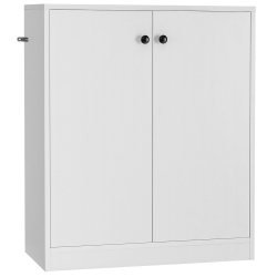 COSTWAY 2-Door Storage Cabinet Buffet Cabinet With 3 Shelves Sideboard for Kitchen Hallway