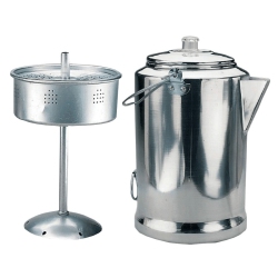 WORLD FAMOUS 20 Cup Aluminum Camping Coffee Percolator