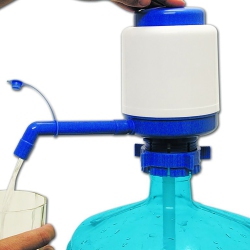 WORLD FAMOUS - Hand Pump for 11.3L Or 18L Water Bottle In Blue