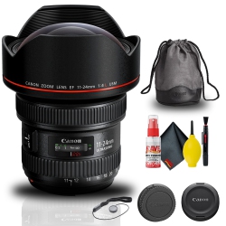 CANON Ef 11-24MM F/4L Usm Lens (9520B002) + Cap Keeper + Cleaning Kit Base Bundle
