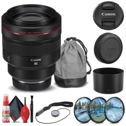 CANON Rf 85MM F/1.2L Usm Lens (3447C002) + Filter Kit + Cap Keeper Base Bundle