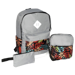 NICCI Backpack 3 Piece Set In Grey