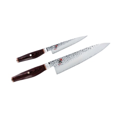 MIYABI 6000 Mct 2 Piece Knife Set In Brown
