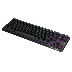 LTC Nb681 Nimbleback Wired 65% Mechanical Keyboard, RGB Backlit Ultra-Compact 68 Keys Gaming Keyboard \w Hot-Swappable Switch And Stand-Alone