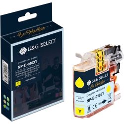 G&G Select Compatible Ink Cartridge for Brother Lc103Y High Yield 600 Pages Use for Brother Mfc