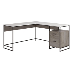SAUDER Tremont Row Engineered Wood/metal L-Desk In Mystic Oak
