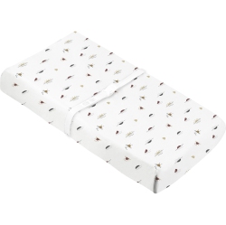 KUSHIES Cotton Percale Changing Pad Cover With Slits - Sun