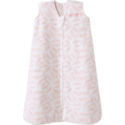 HALO Micro Fleece Sleepsack Wearable Blanket 1.0Tog - Leaves (Medium, 16-24 Lbs) In Pink