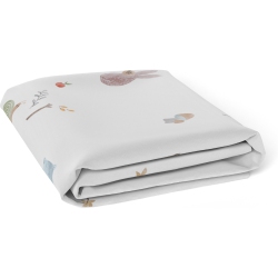 KUSHIES Cotton Percale Fitted Crib Sheet - Forest