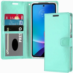 XCRS Folio Magnetic Wallet Cover, Pu Leather Pouch With Card Slot And Stand Case for Motorola G Play (6.5 Inches) 2023