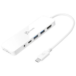 j5create USB-C Multi-Port Hub with Power Delivery Docking Station (JCD373)