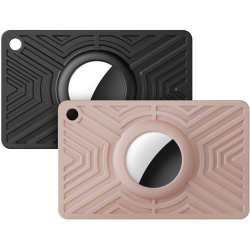 GENERIC - Compatible With Apple Airtag Air Tag Wallet Holder Case |Flexible |Thin | (Black&pink 2Pack)