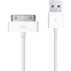 GENERIC Cc002-White 30 Pin to USB Cable 1 Meter-Retail Packaging
