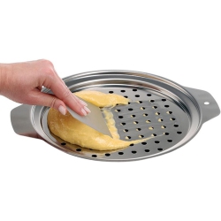 GENERIC Stainless Steel Spaetzle Maker Lid With Scraper Traditional German Egg Noodle Maker Pan Pot Spaghetti Strainer