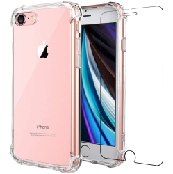 GENERIC Iphone Se 2Nd Generation New, Iphone 8, Iphone 7/6/6S Case, Screen Protector Slim Shock Absorption Reinforced Corner