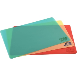 GENERIC Cut-N-Slice Flexible Cutting Boards, Set Of 3