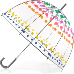 GENERIC Clear Bubble Umbrella Umbrella, Dots